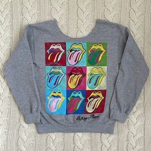 The Rolling Stones Pop Art Graphic Sweatshirt